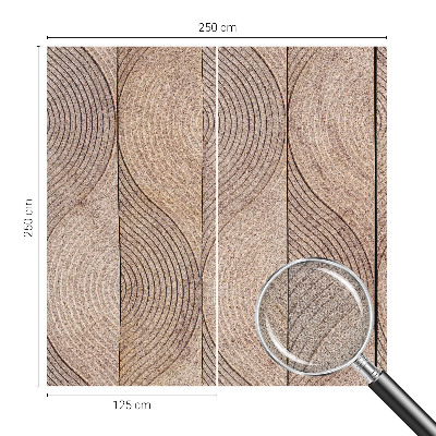 Papel de parede para criança Ondas de madeira