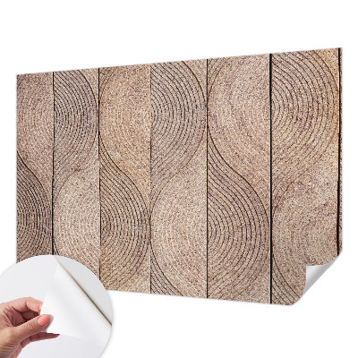 Papel de parede para criança Ondas de madeira