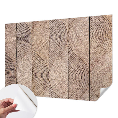 Papel de parede para criança Ondas de madeira