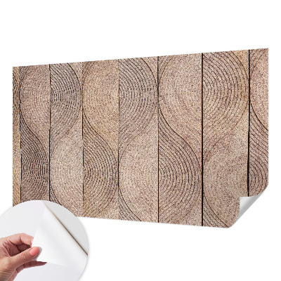 Papel de parede para criança Ondas de madeira