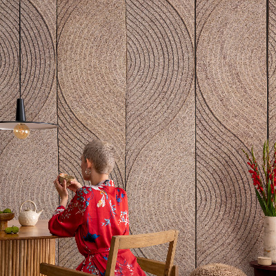 Papel de parede para criança Ondas de madeira