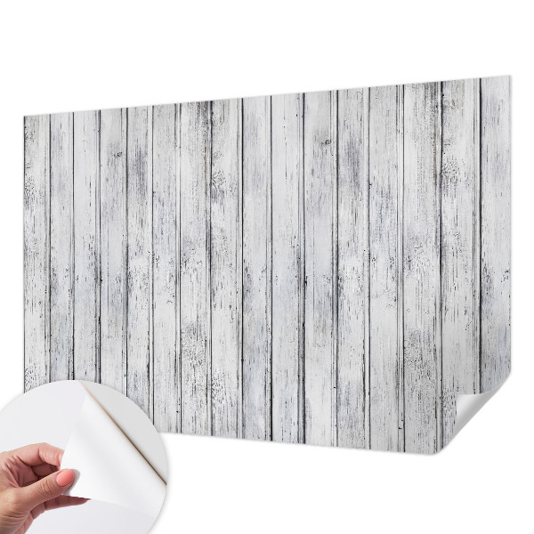 Papel de parede autocolante para quarto com padrão de tábuas de madeira