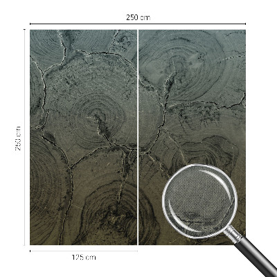 Papel de parede 3D Anéis de madeira