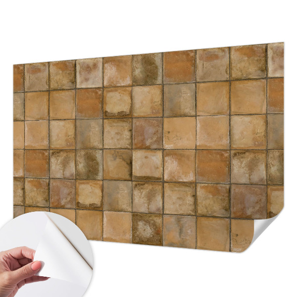 Papel de parede para criança com estampa de mosaico rústico