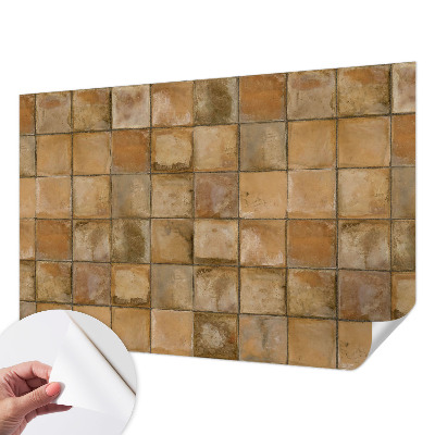 Papel de parede para criança com estampa de mosaico rústico