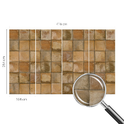 Papel de parede para criança com estampa de mosaico rústico