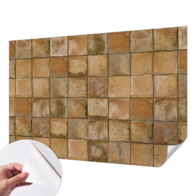 Papel de parede para criança com estampa de mosaico rústico