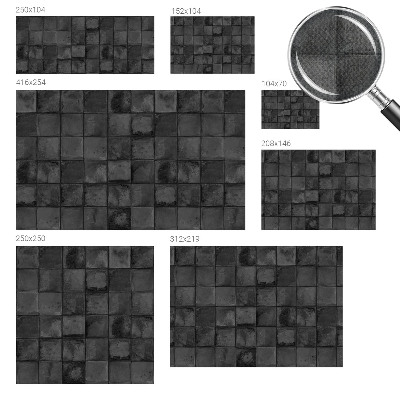 Papel de parede autocolante para sala Azulejos cinza