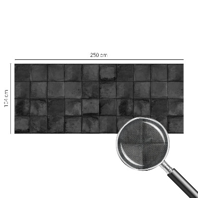 Papel de parede autocolante para sala com padrão de azulejos cinza