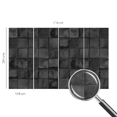Papel de parede autocolante para sala Azulejos cinza