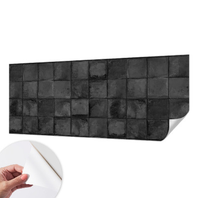 Papel de parede autocolante para sala com padrão de azulejos cinza