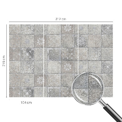 Autocolante de parede fotográfico com padrões sutis