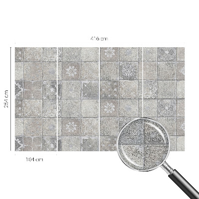 Autocolante de parede fotográfico com padrões sutis