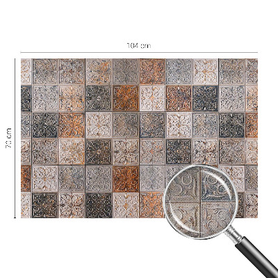 Papel de parede autocolante para quarto com estampa de azulejos ornamentais