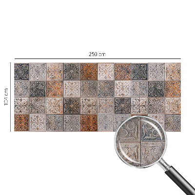 Papel de parede autocolante para quarto com estampa de azulejos ornamentais