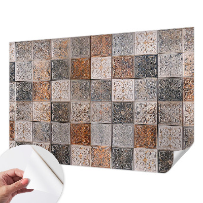 Papel de parede autocolante para quarto com estampa de azulejos ornamentais