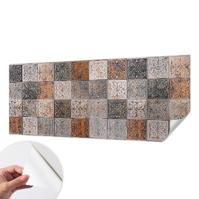 Papel de parede autocolante para quarto com estampa de azulejos ornamentais