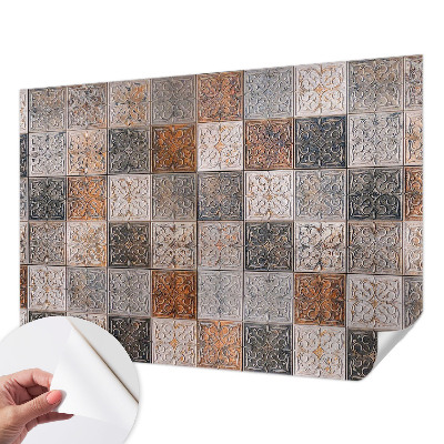 Papel de parede autocolante para quarto com estampa de azulejos ornamentais