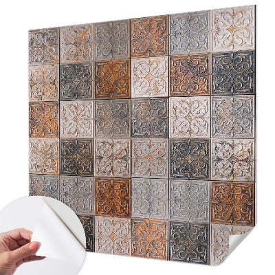 Papel de parede autocolante para quarto com estampa de azulejos ornamentais