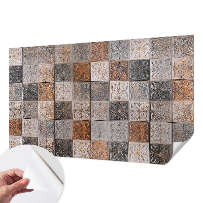 Papel de parede autocolante para quarto com estampa de azulejos ornamentais