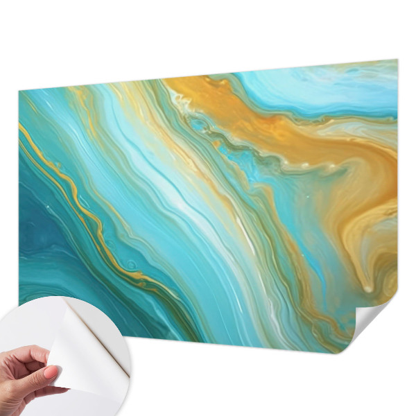 Papel de parede autocolante para quarto Ondas abstratas