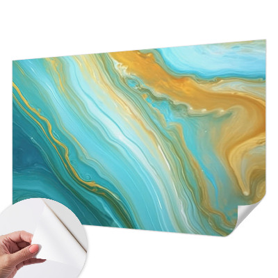 Papel de parede autocolante para quarto Ondas abstratas