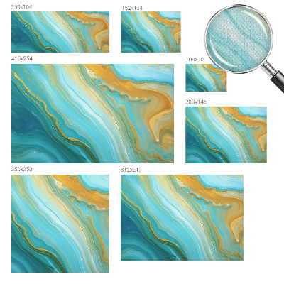 Papel de parede autocolante para quarto Ondas abstratas