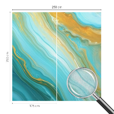 Papel de parede autocolante para quarto Ondas abstratas