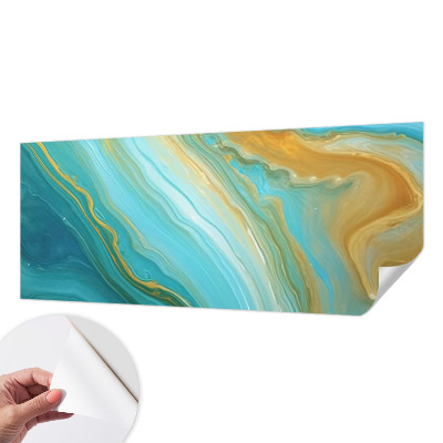 Papel de parede autocolante para quarto Ondas abstratas