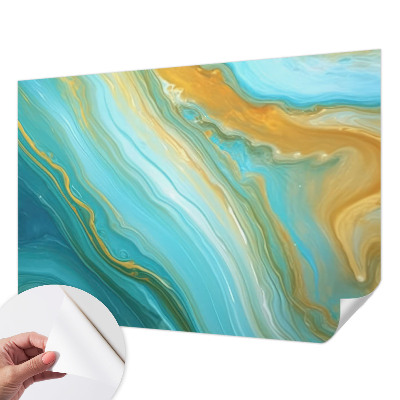Papel de parede autocolante para quarto Ondas abstratas