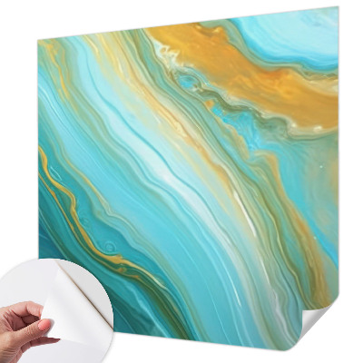 Papel de parede autocolante para quarto Ondas abstratas