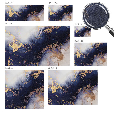Autocolante de parede fotográfico Ondas azul-marinho