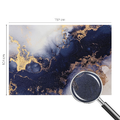 Autocolante de parede fotográfico Ondas azul-marinho