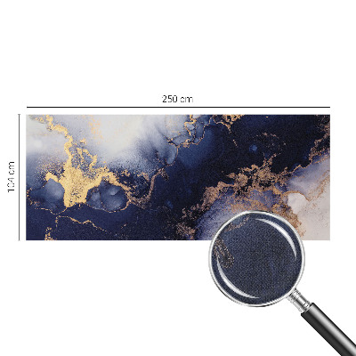 Autocolante de parede fotográfico Ondas azul-marinho