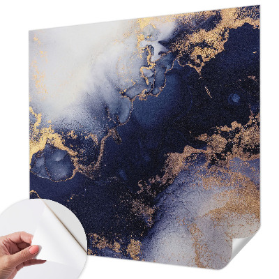 Autocolante de parede fotográfico Ondas azul-marinho