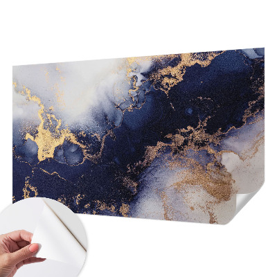 Autocolante de parede fotográfico Ondas azul-marinho