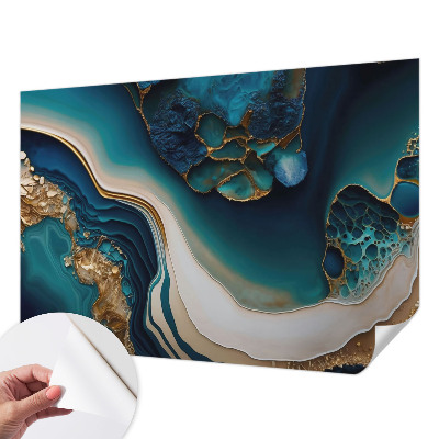 Papel de parede autocolante para sala Abstração colorida