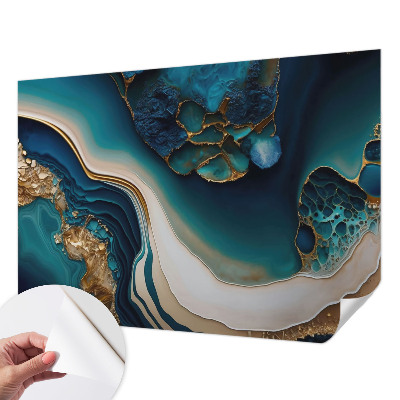 Papel de parede autocolante para sala Abstração colorida