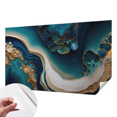 Papel de parede autocolante para sala Abstração colorida
