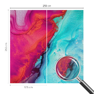 Papel de parede autocolante para quarto Onda colorida