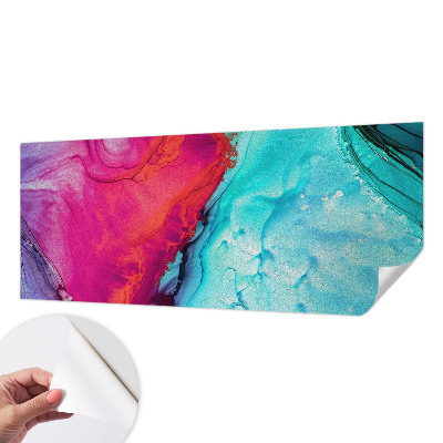 Papel de parede autocolante para quarto Onda colorida