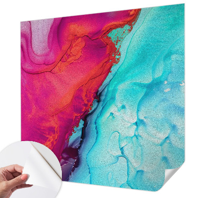 Papel de parede autocolante para quarto Onda colorida