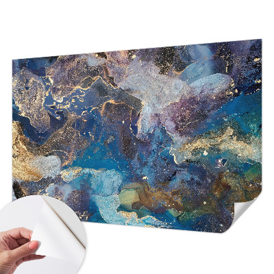 Papel de parede autocolante com estampa de mosaico cósmico