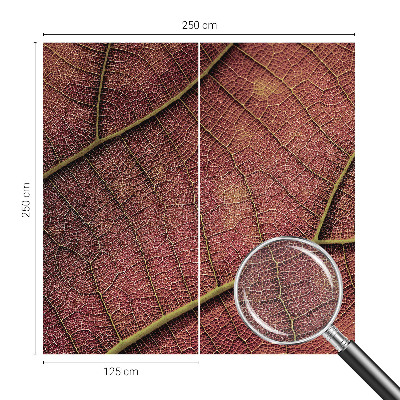 Papel de parede 3D textura folhosa