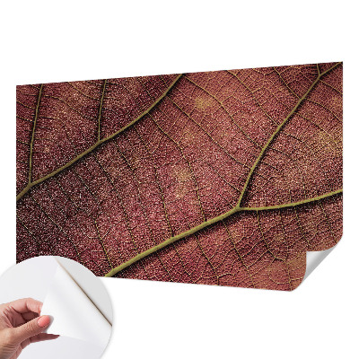Papel de parede 3D textura folhosa