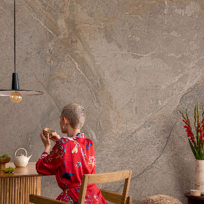 Papel de parede autocolante para sala Elegância natural