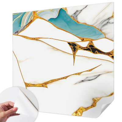 Papel de parede infantil com padrão de mármore elegante