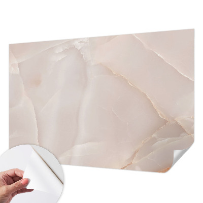 Papel de parede autocolante para quarto com padrão de mármore rosa