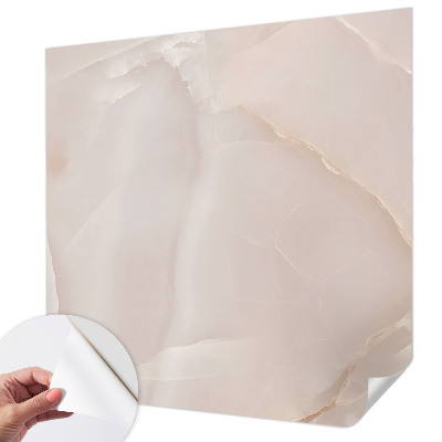 Papel de parede autocolante para quarto com padrão de mármore rosa