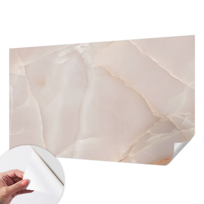 Papel de parede autocolante para quarto com padrão de mármore rosa